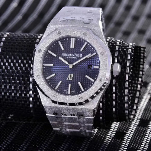 Audemars Piguet Frosted Gold Blue Dial – Royal Oak