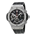 classic Hublot Black Dial Diamond Bezel