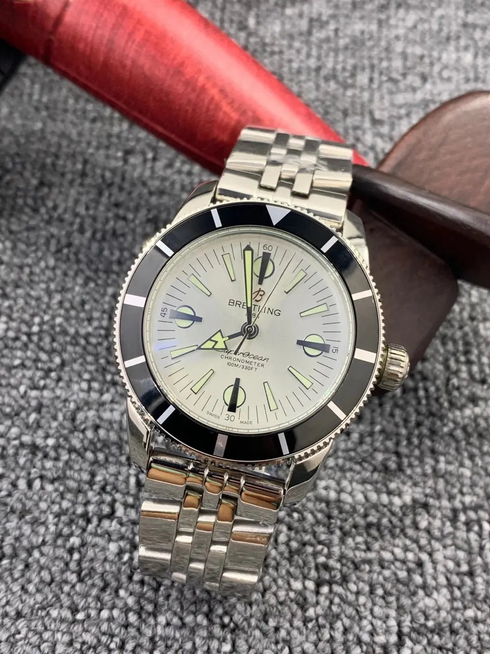 Breitling Silver Dial Steel