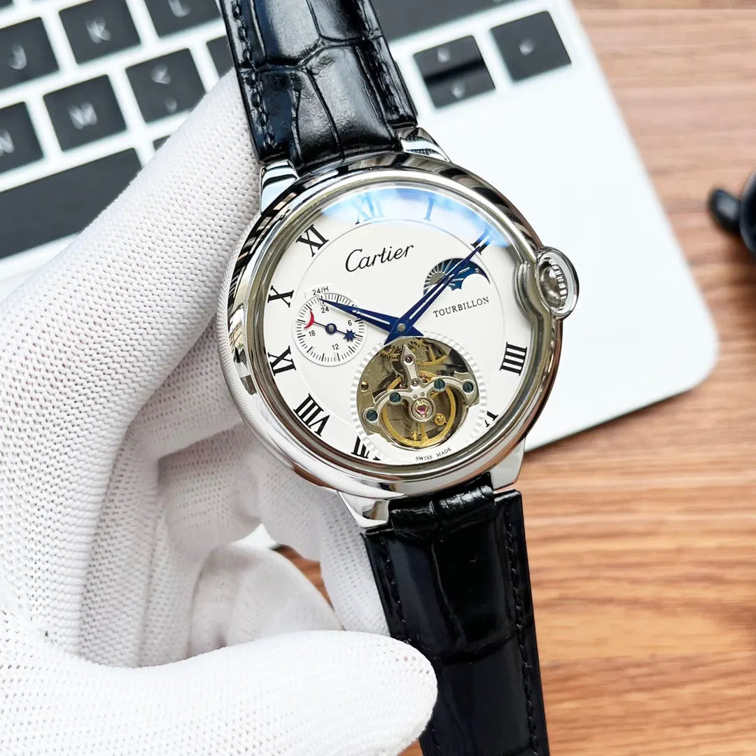 Cartier Tourbillon Black Alligator