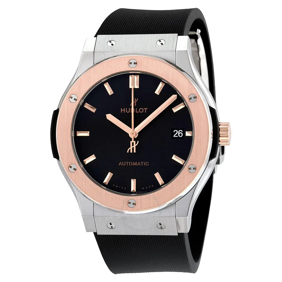 Hublot Rose Gold Rubber Watch