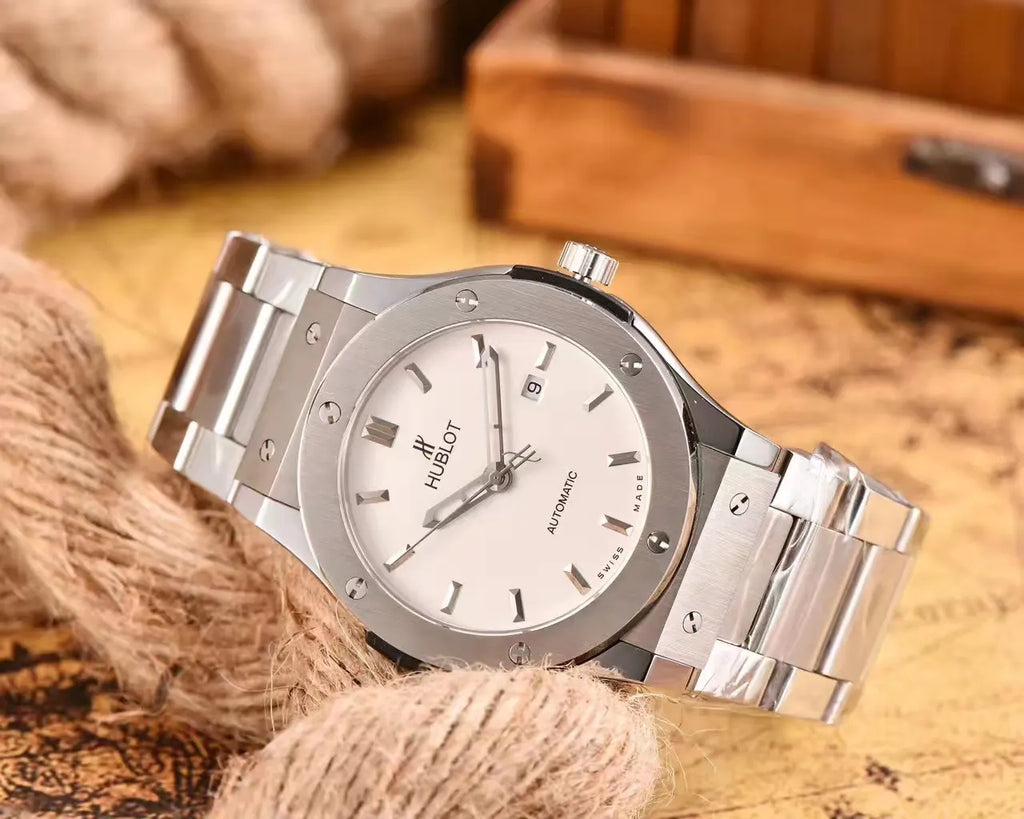 Hublot Titanium Grey Dial Watch - Hình 6