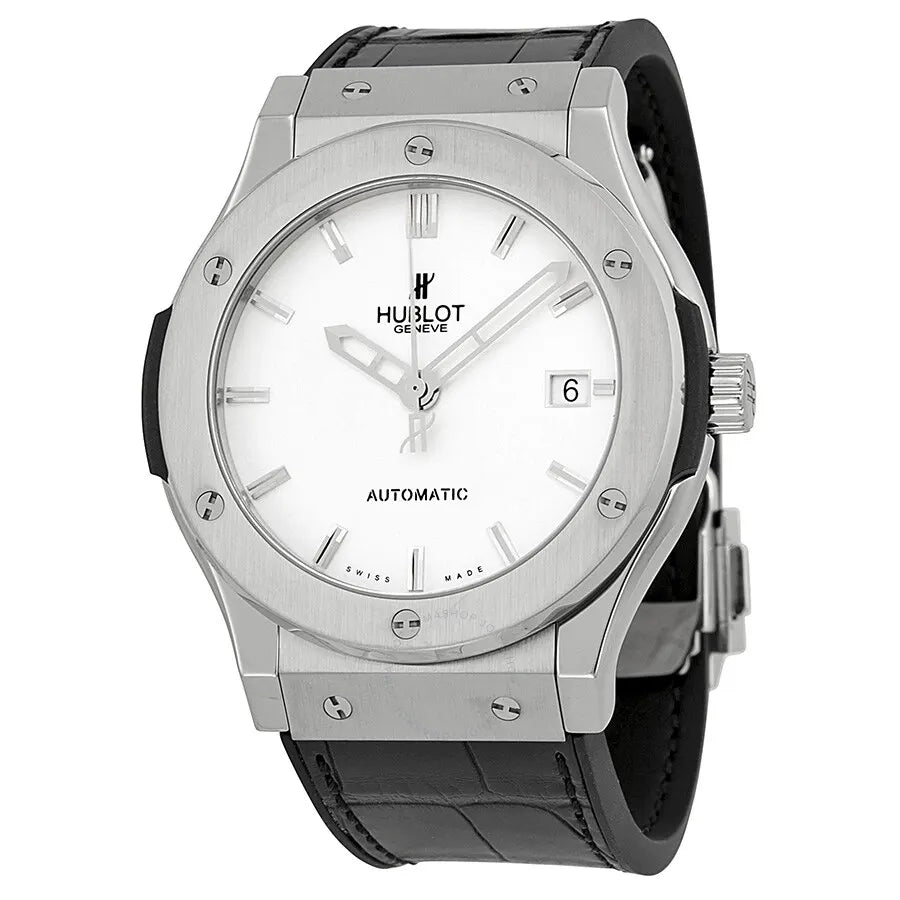 Hublot White Dial Alligator