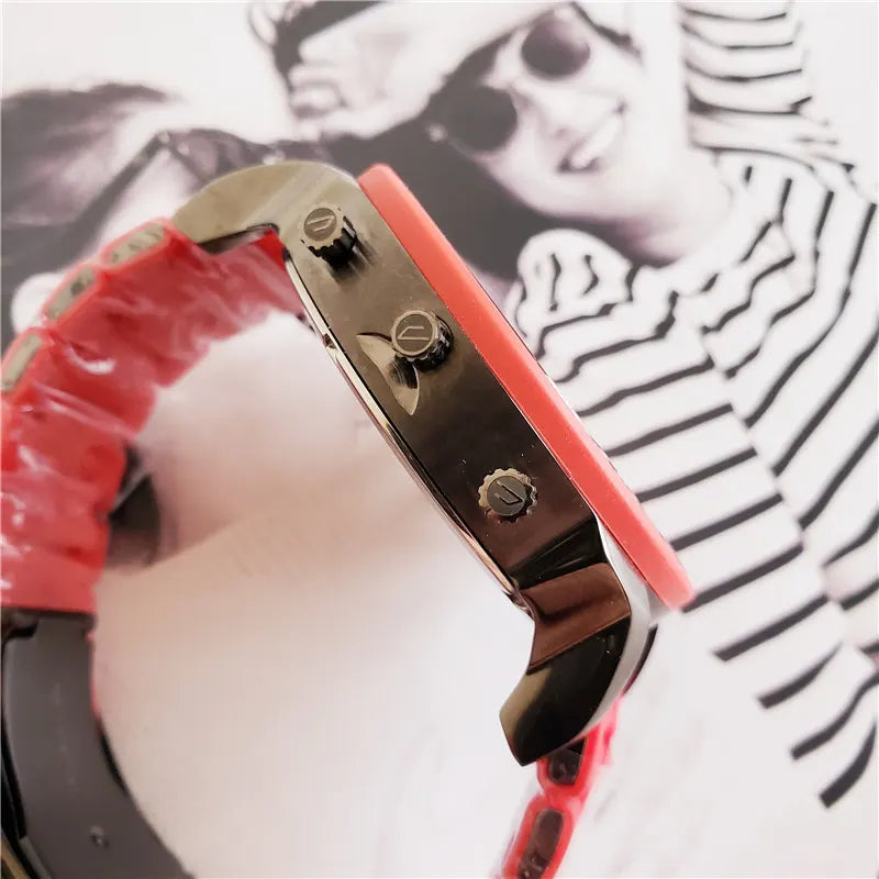 Diesel Red Chronograph Watch - Hình 4