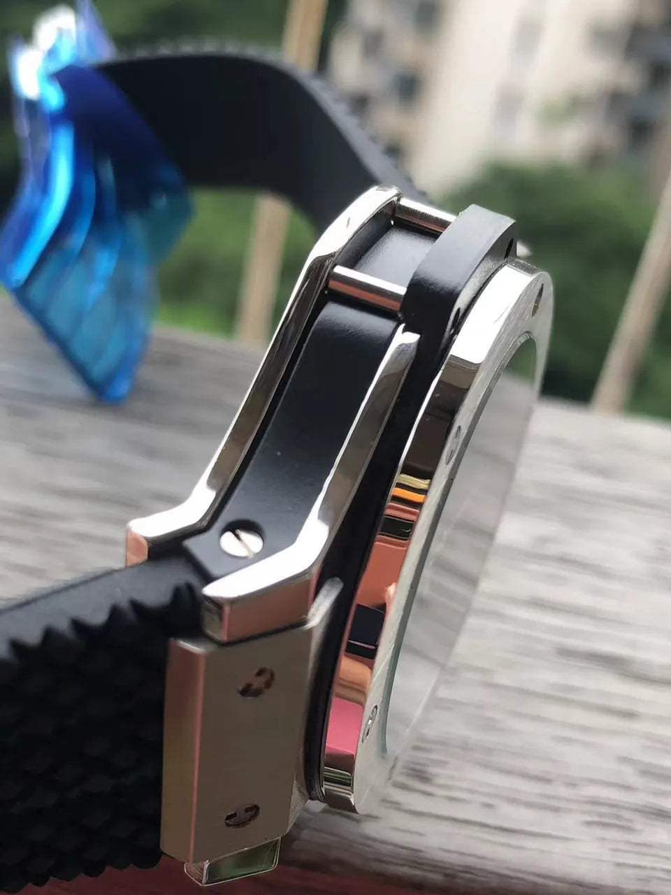Hublot Black Rubber Strap - Hình 4