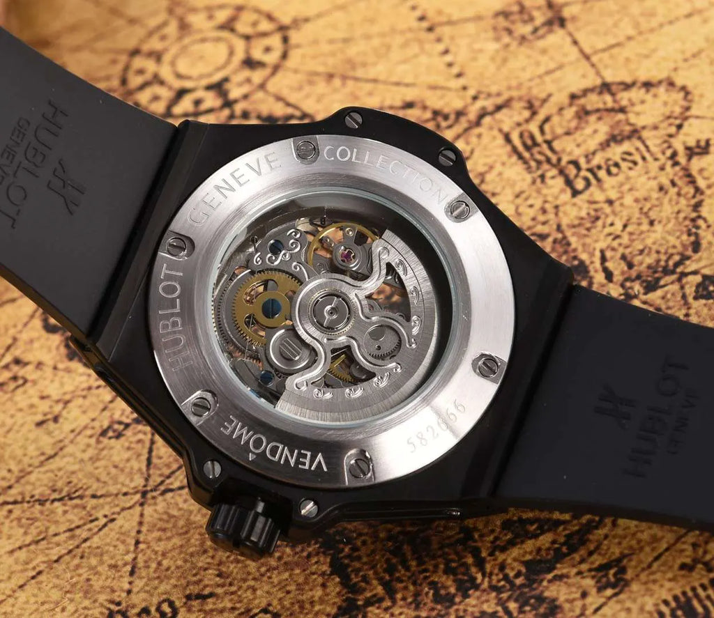 classic Hublot All Black Skeleton - Hình 2