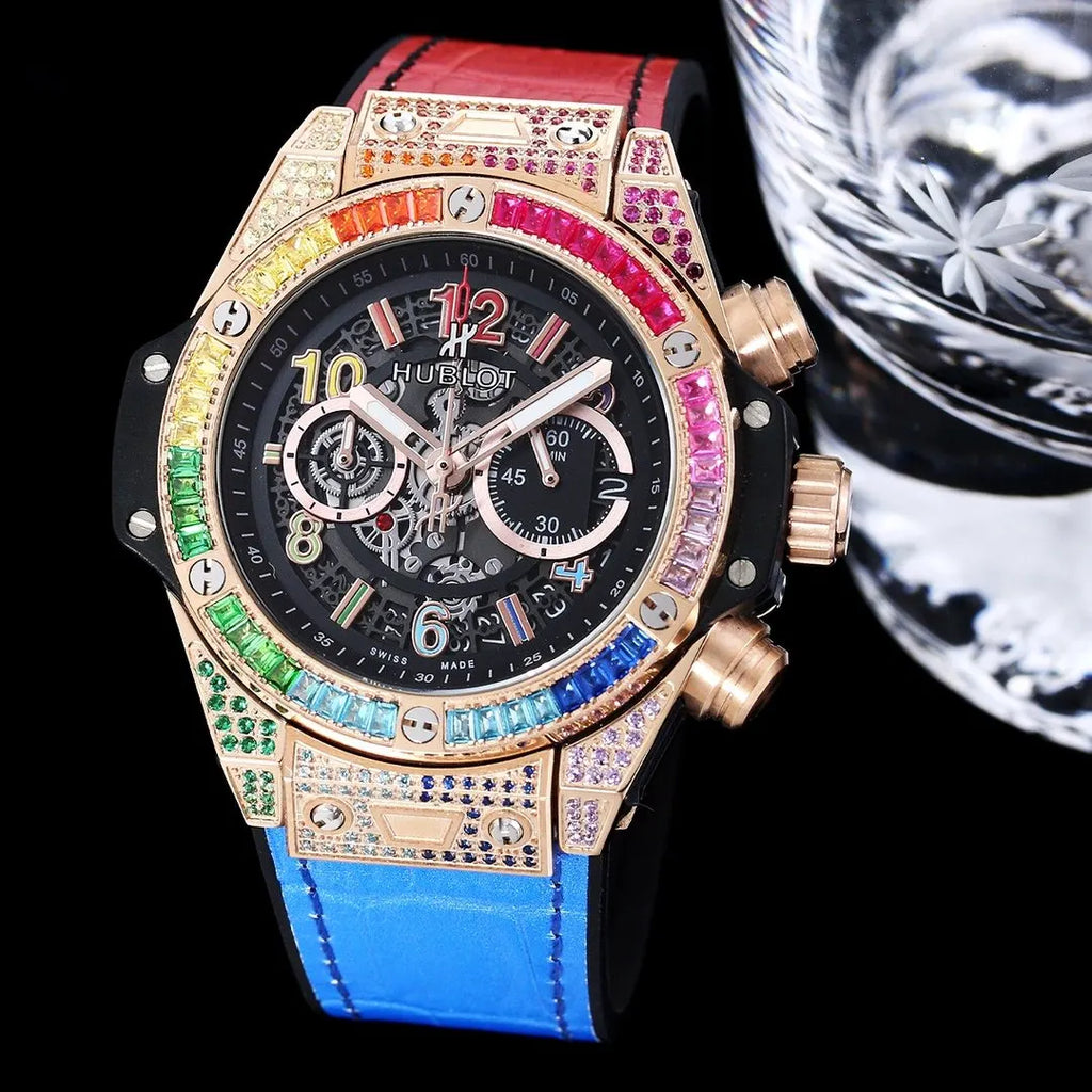 Hublot Rainbow Bezel Watch