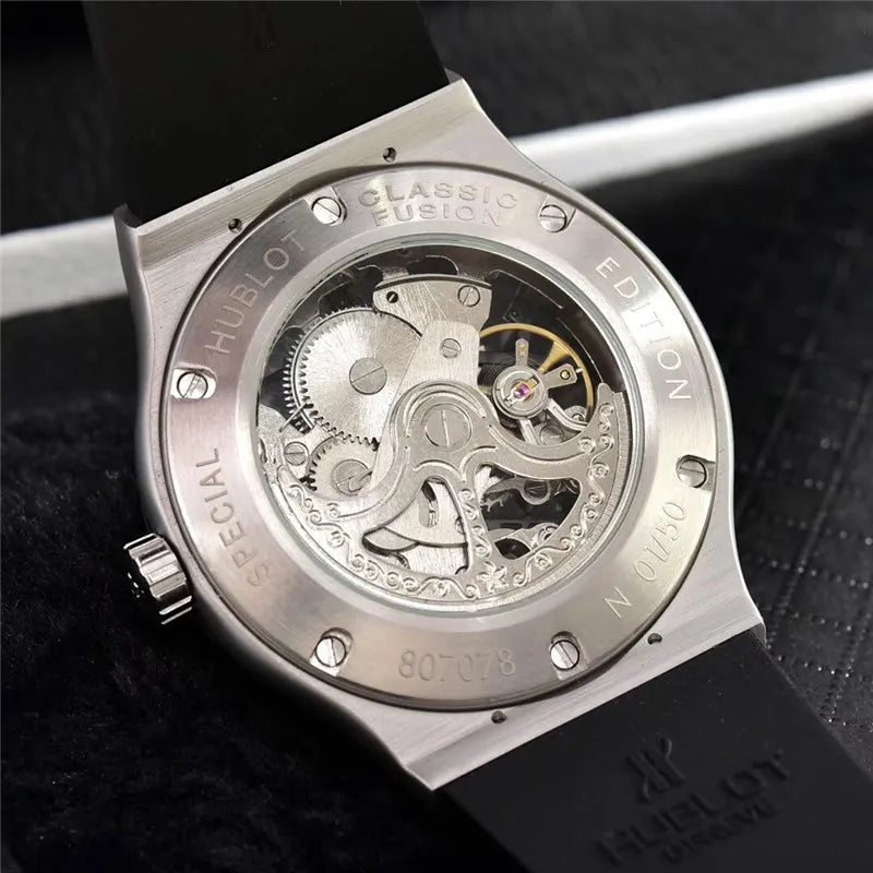 rubber Hublot Black Ceramic Skeleton - Hình 3