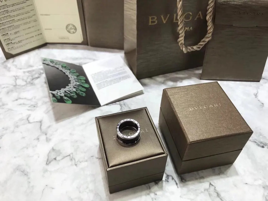 Bvlgari Black Ceramic Ring zero1 - Hình 3