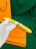Hermes Jaune Ambre Leather Belt