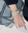 Chanel Pearl and Crystal Cuff Bracelet