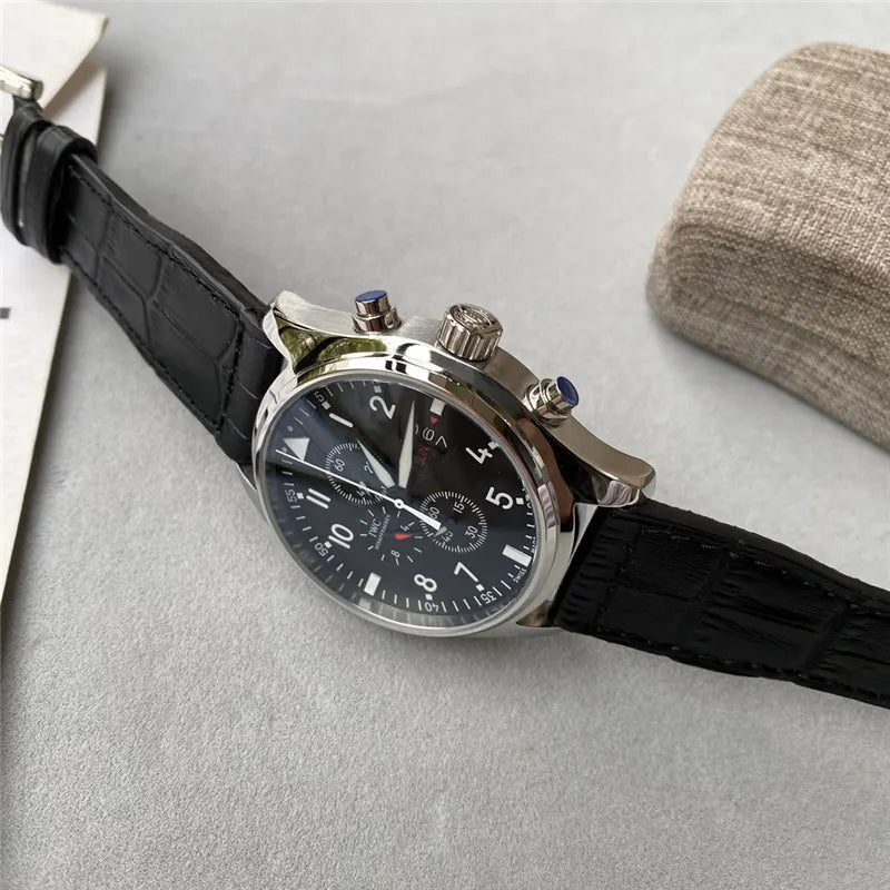IWC Pilot Chronograph Black - Hình 7