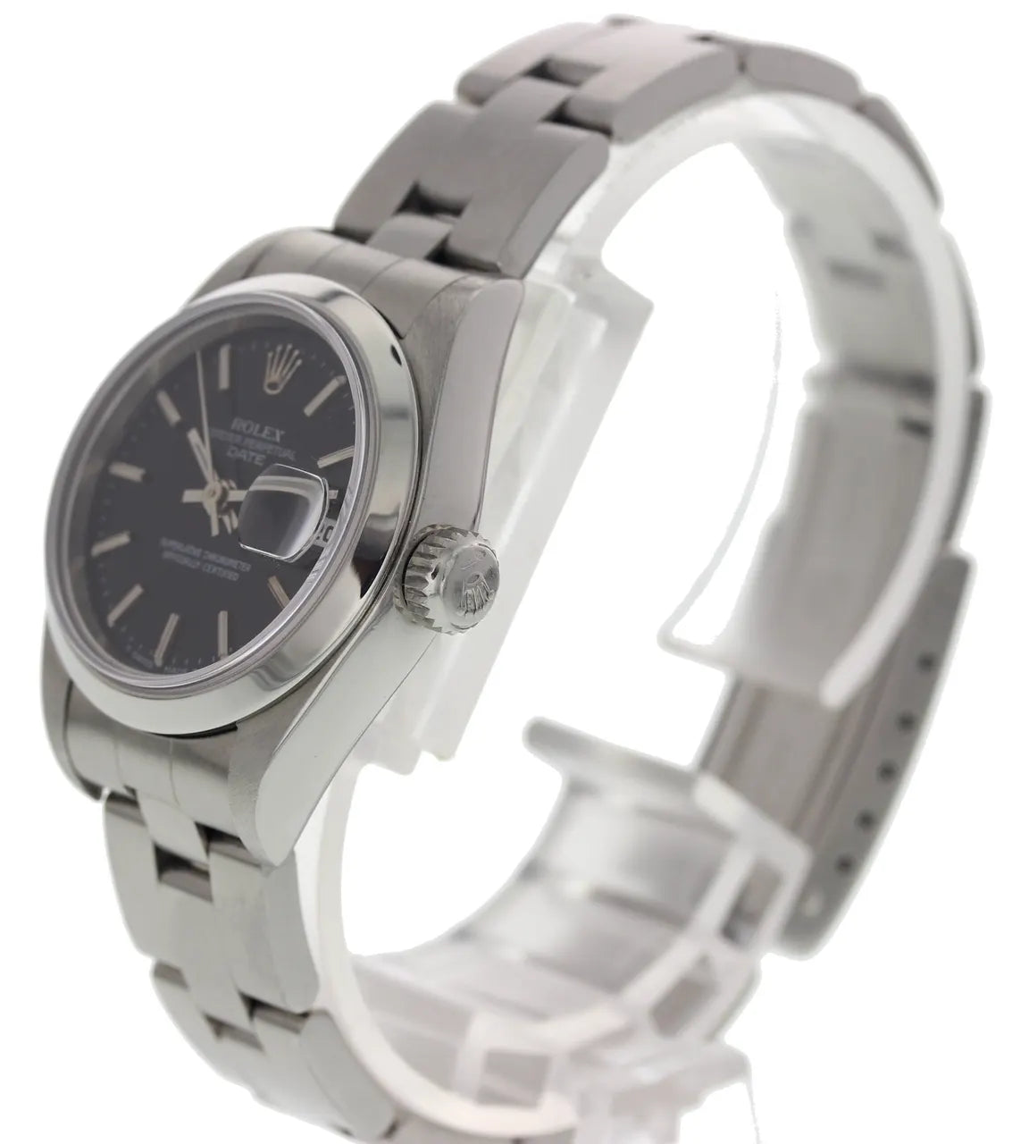 Rolex Black Dial Stainless Steel - Hình 5