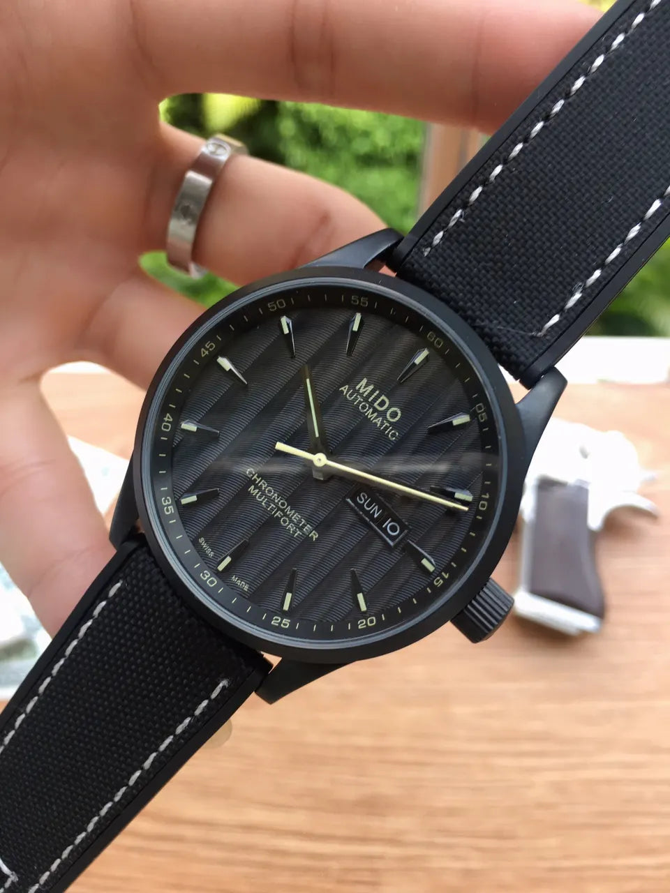 Mido Multifort Beige Strap - Hình 5