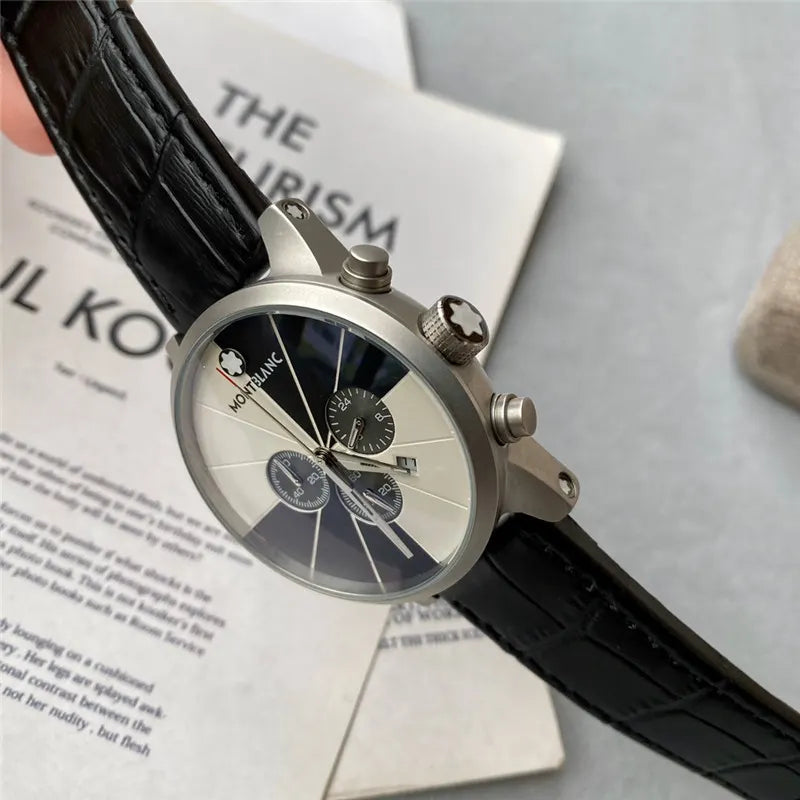 Montblanc Checkered Dial Watch - Hình 4