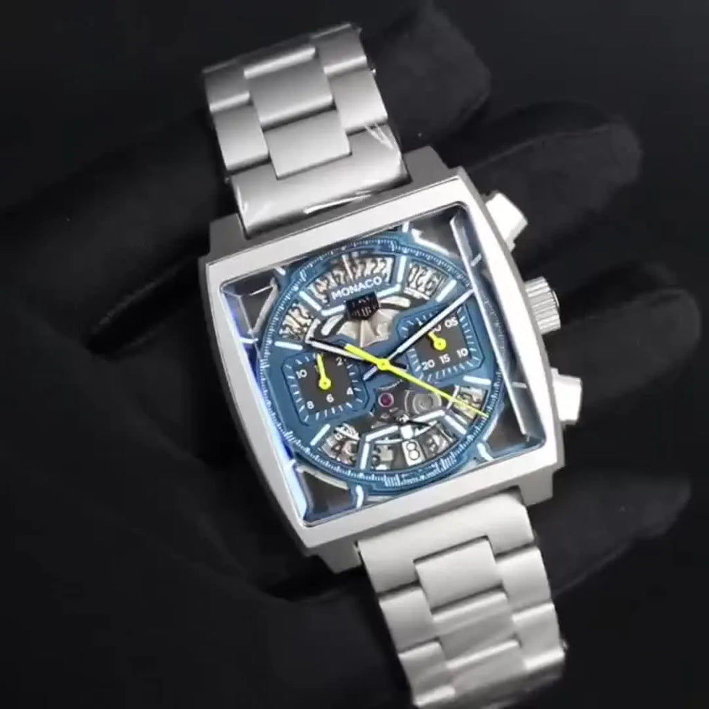 dial Tag Heuer Monaco Blue - Hình 2