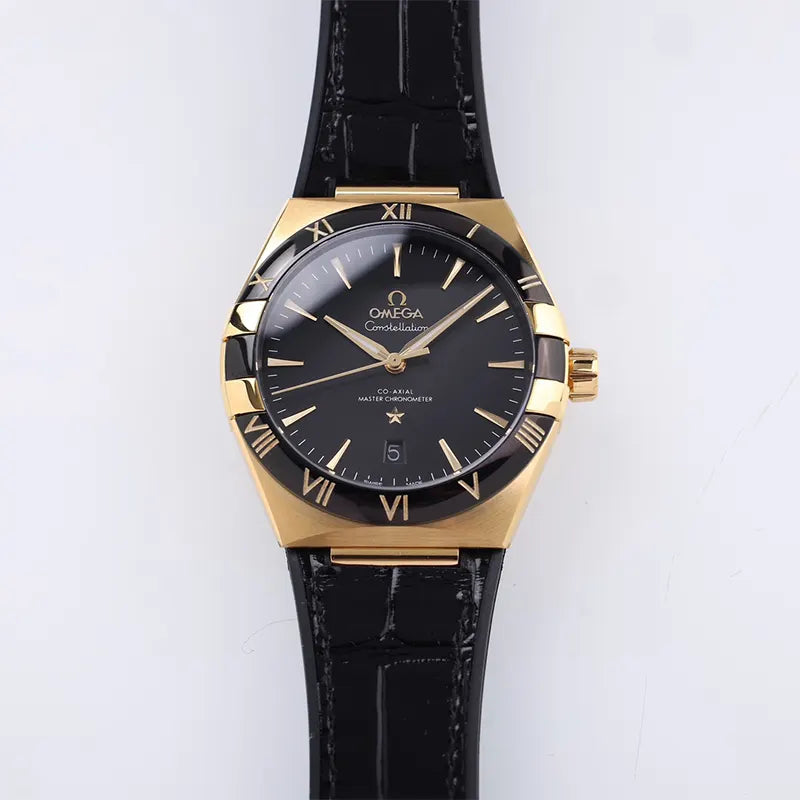 Omega Constellation Silver Dial Grey Leather - Hình 2