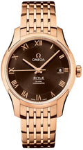 Omega De Ville Brown Dial Rose Gold