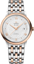 Omega Rose Gold Silver Dial