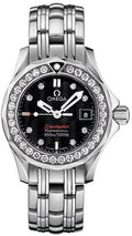seamaster Omega Diamond Bezel Black Dial