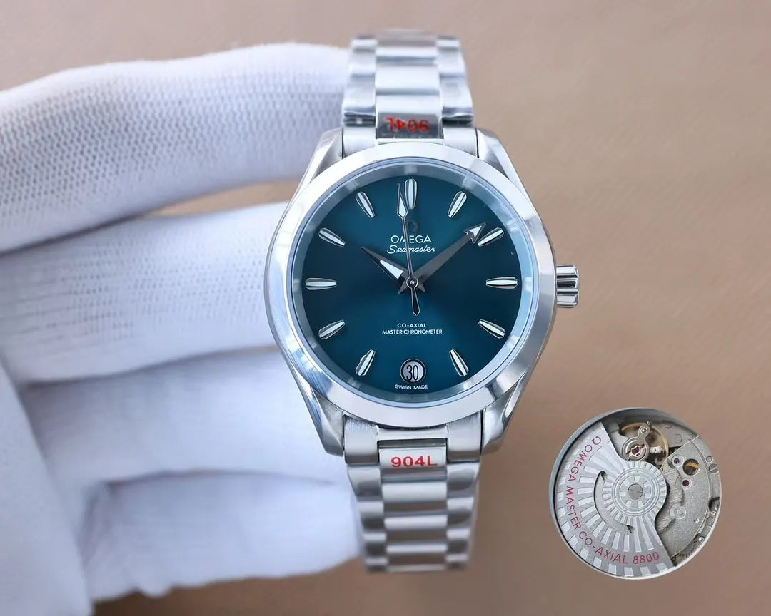 Omega Green Dial Steel seamaster