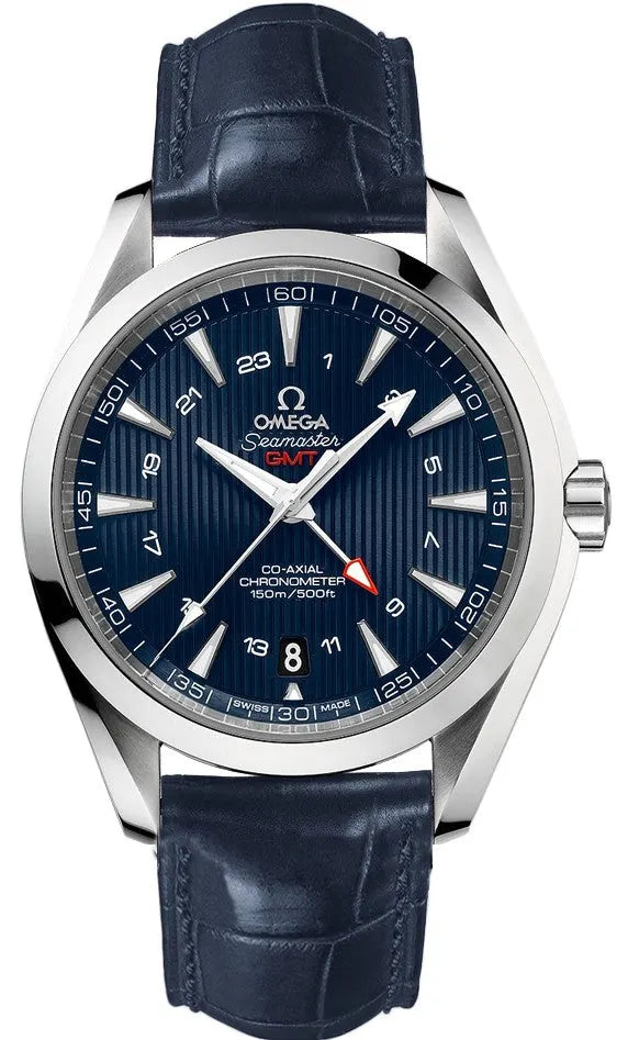 Omega Seamaster GMT Blue – Alligator Leather Strap