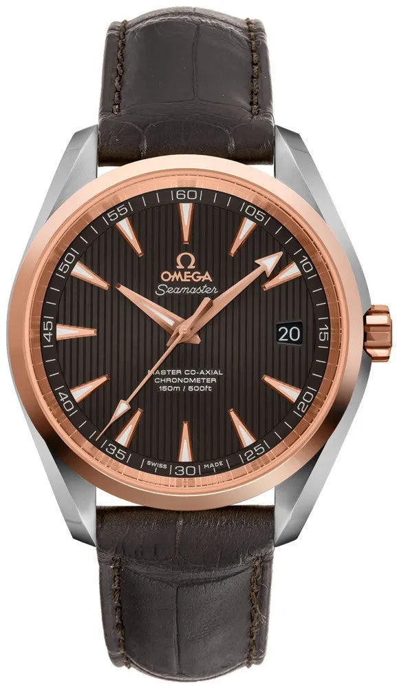 Omega Brown Dial Rose Gold seamaster