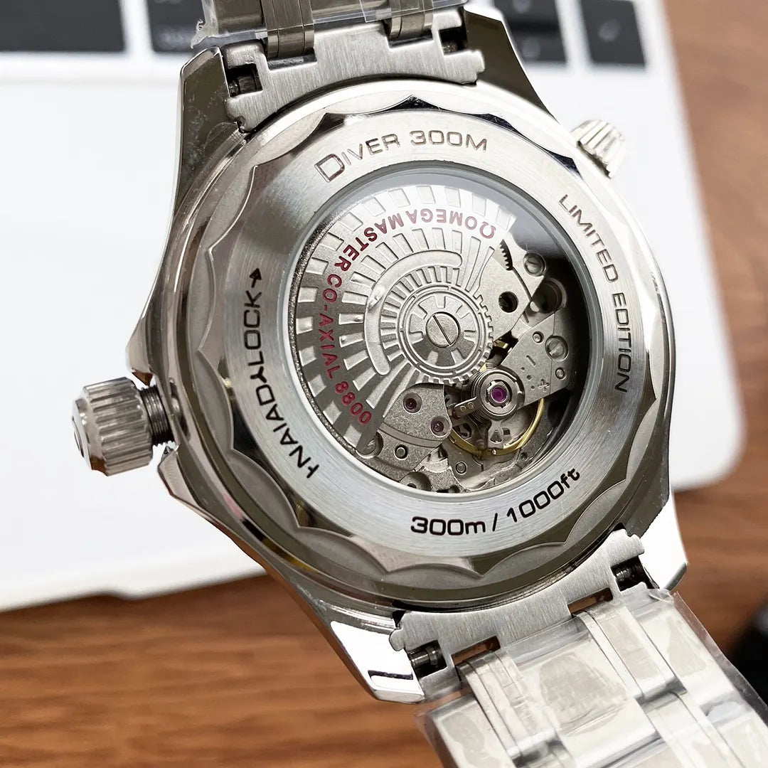 Seamaster Wave Dial Steel - Hình 2