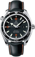 Seamaster Black Leather Orange