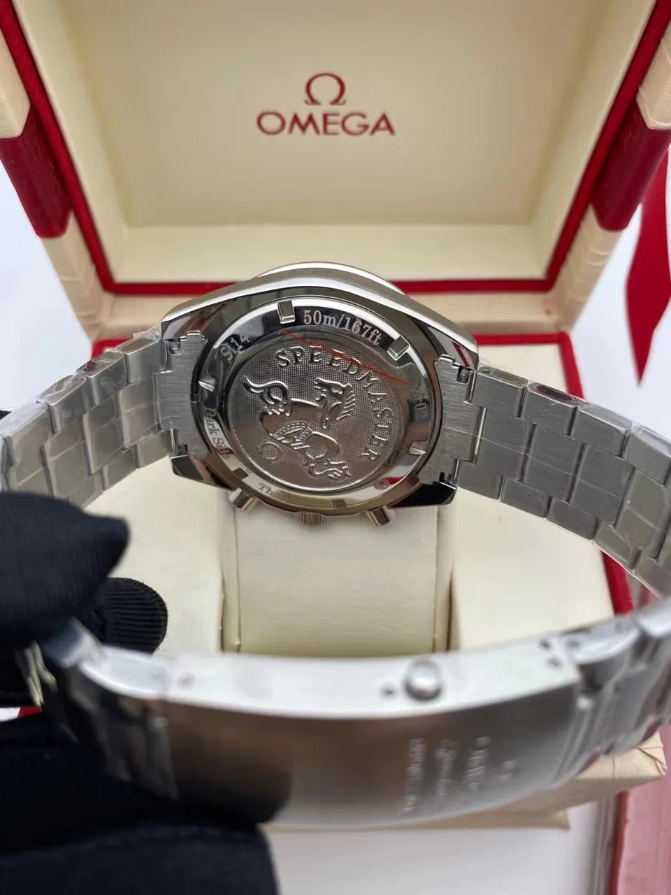 speedmaster Omega Blue Bezel Chronograph - Hình 2