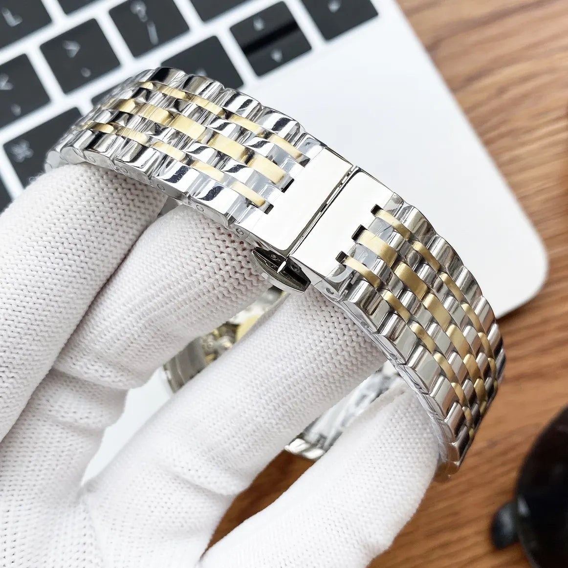 steel Omega De Ville Gold Dial - Hình 3