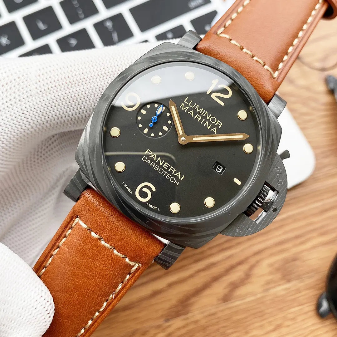 Panerai Carbotech Brown Leather