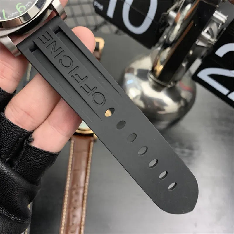 steel Panerai Luminor Black Dial - Hình 4