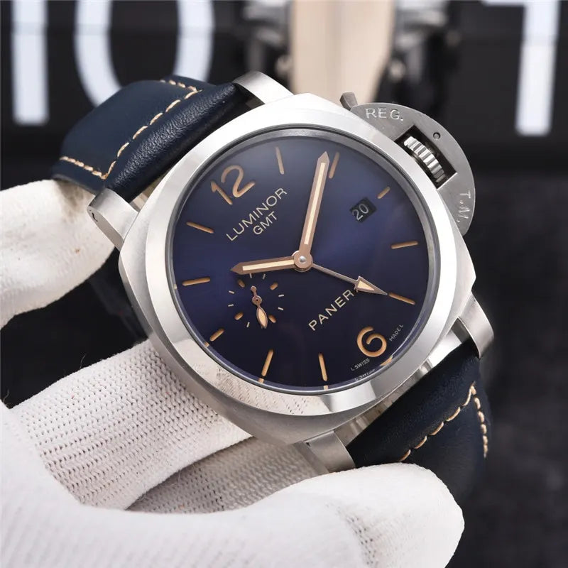 Panerai Luminor GMT Blue Leather - Hình 8