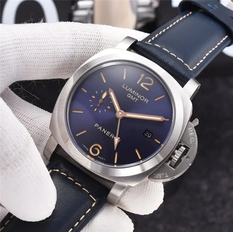 Panerai Luminor GMT Blue Leather - Hình 7