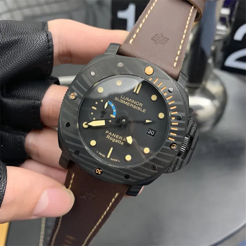 Panerai Carbon Fiber Black Dial - Hình 7