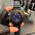 Panerai Blue Dial Black Rubber