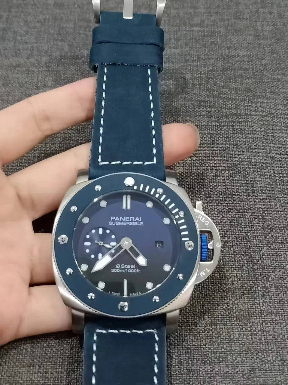 Panerai Submersible Blue Dial Steel