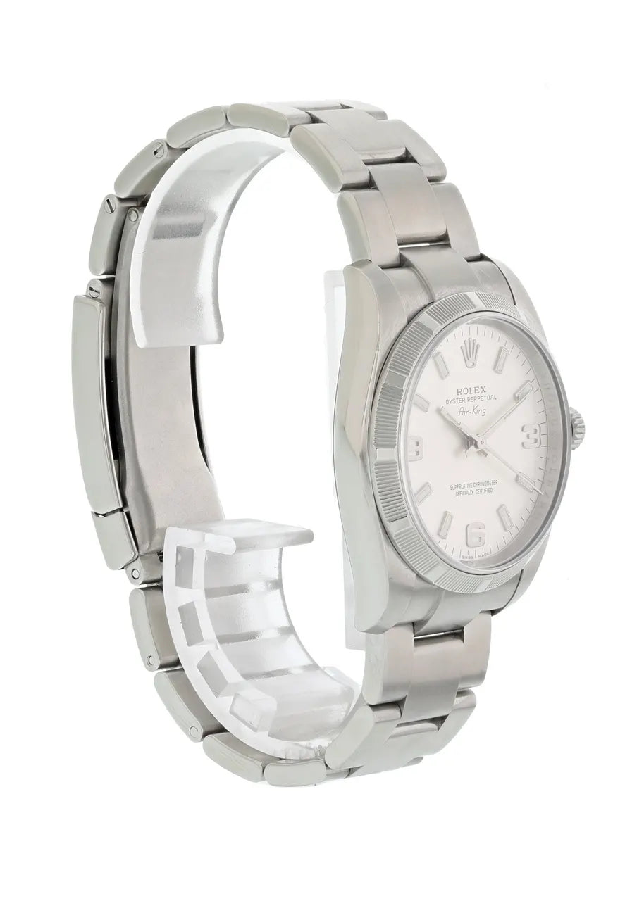 Rolex Air-King Silver Baton Dial - Hình 4