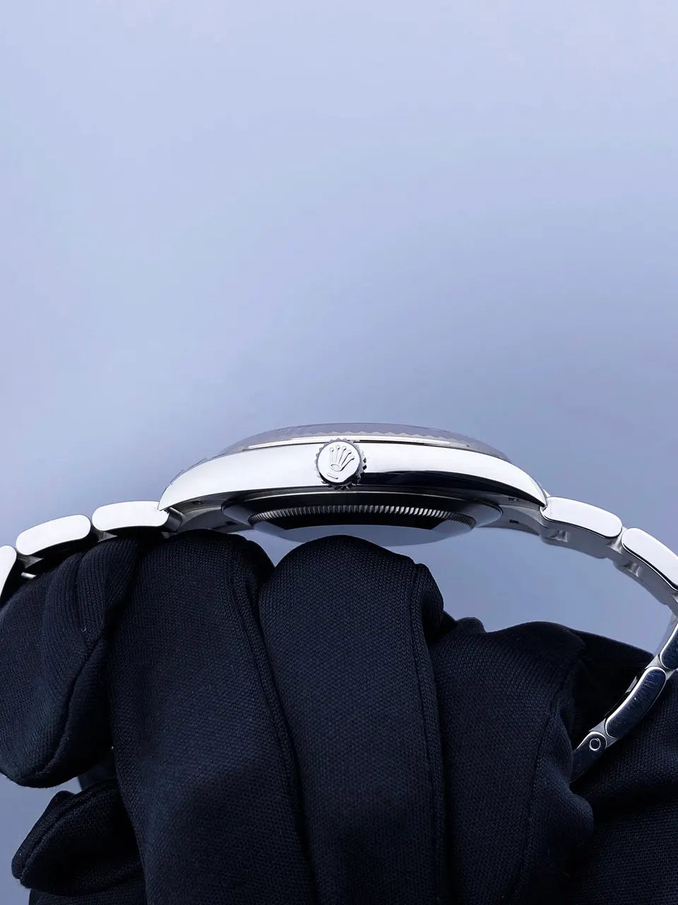 stainless Rolex Datejust Blue Roman - Hình 4