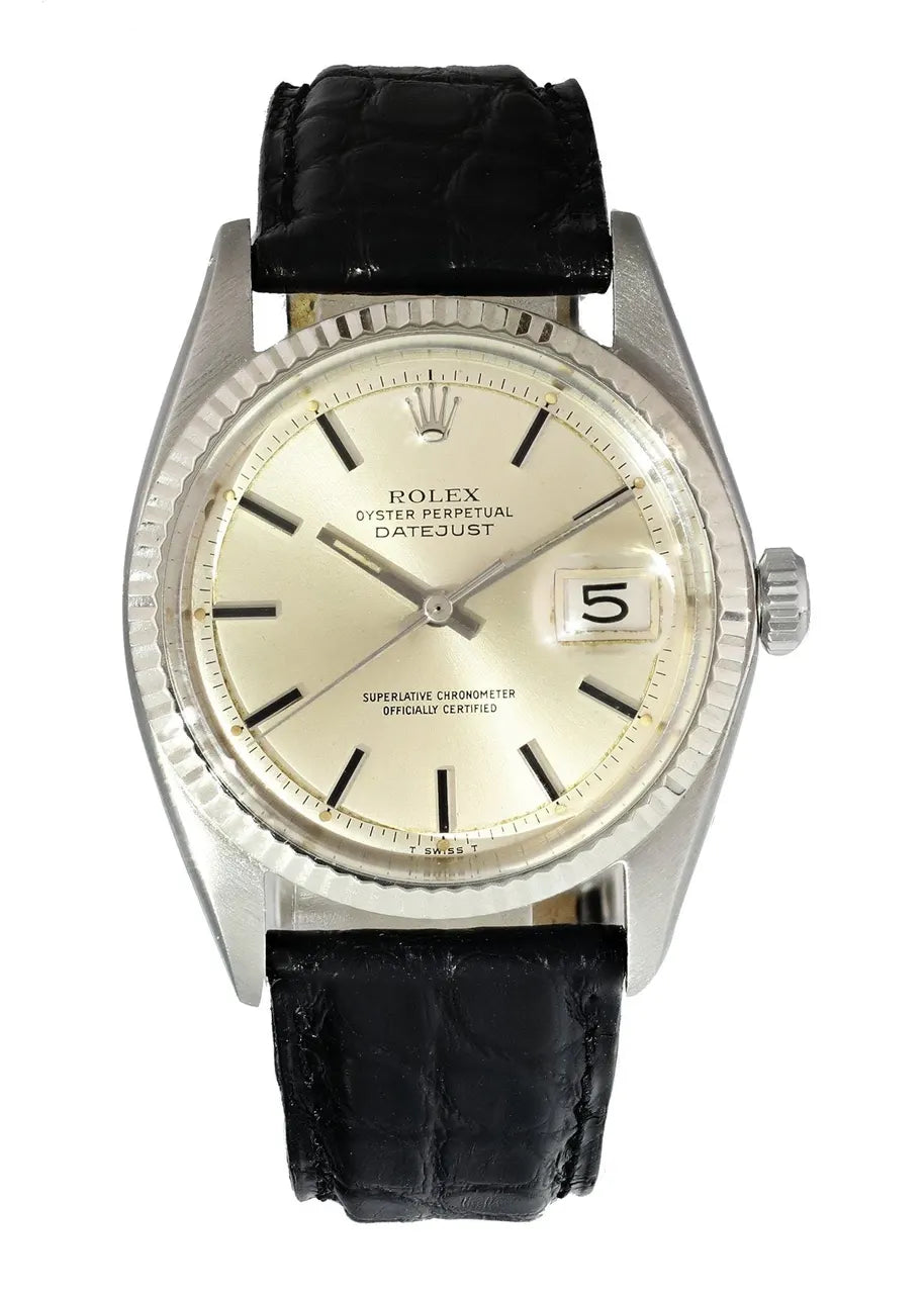 Vintage Rolex Datejust Silver Dial - Hình 2