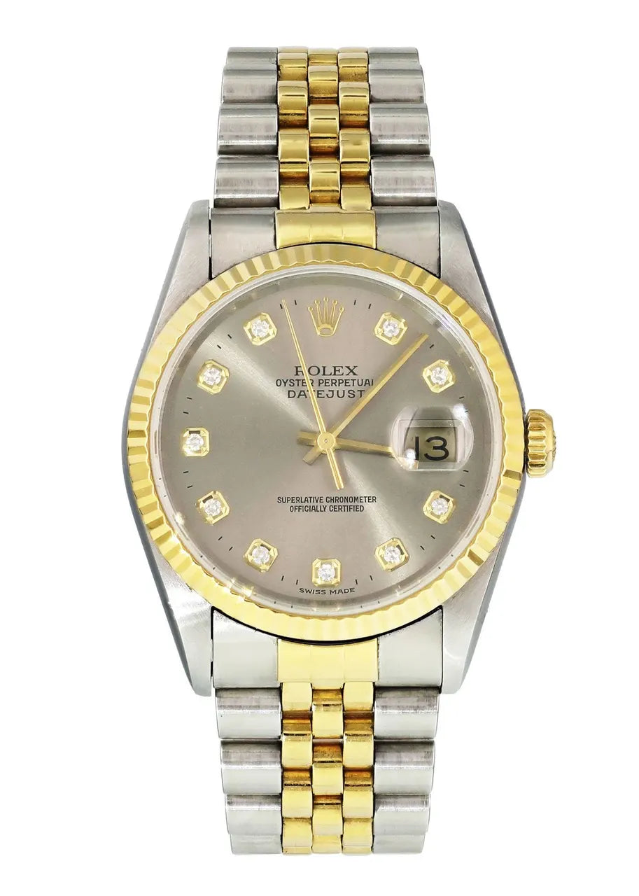 two Rolex Grey Diamond Datejust - Hình 2
