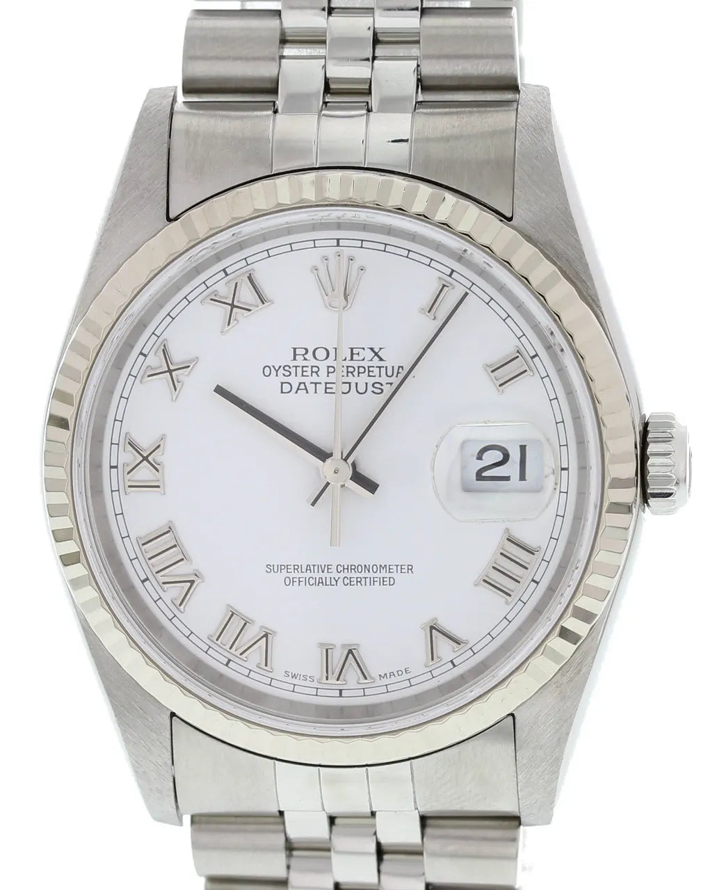 Rolex Datejust White Roman - Hình 2