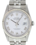 Rolex Datejust White Roman