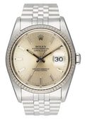 dial Rolex Silver Tapestry Datejust
