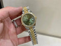 Rolex Datejust Olive Green Diamond Bezel