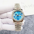 Rolex Floral Blue Datejust