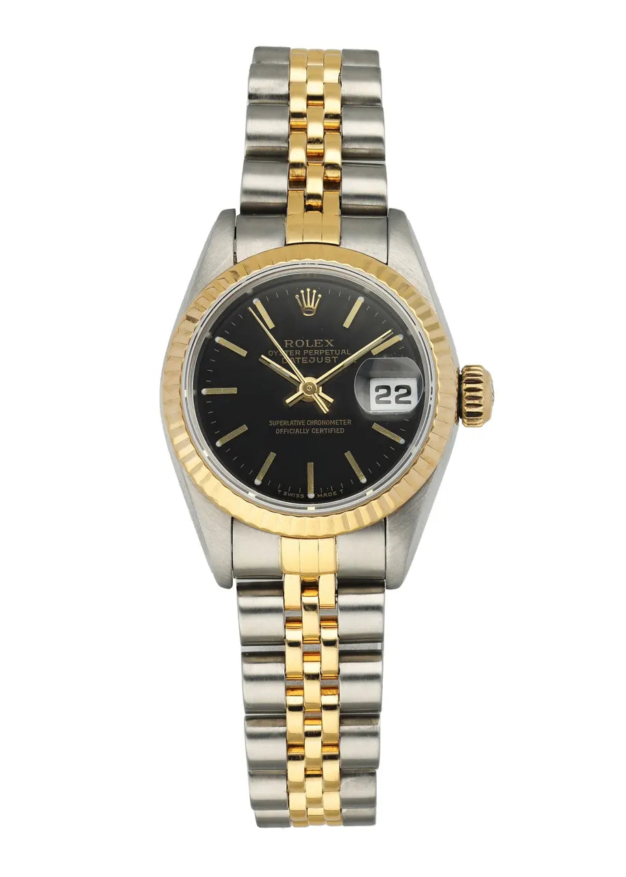 Rolex Datejust Black Dial Two-Tone