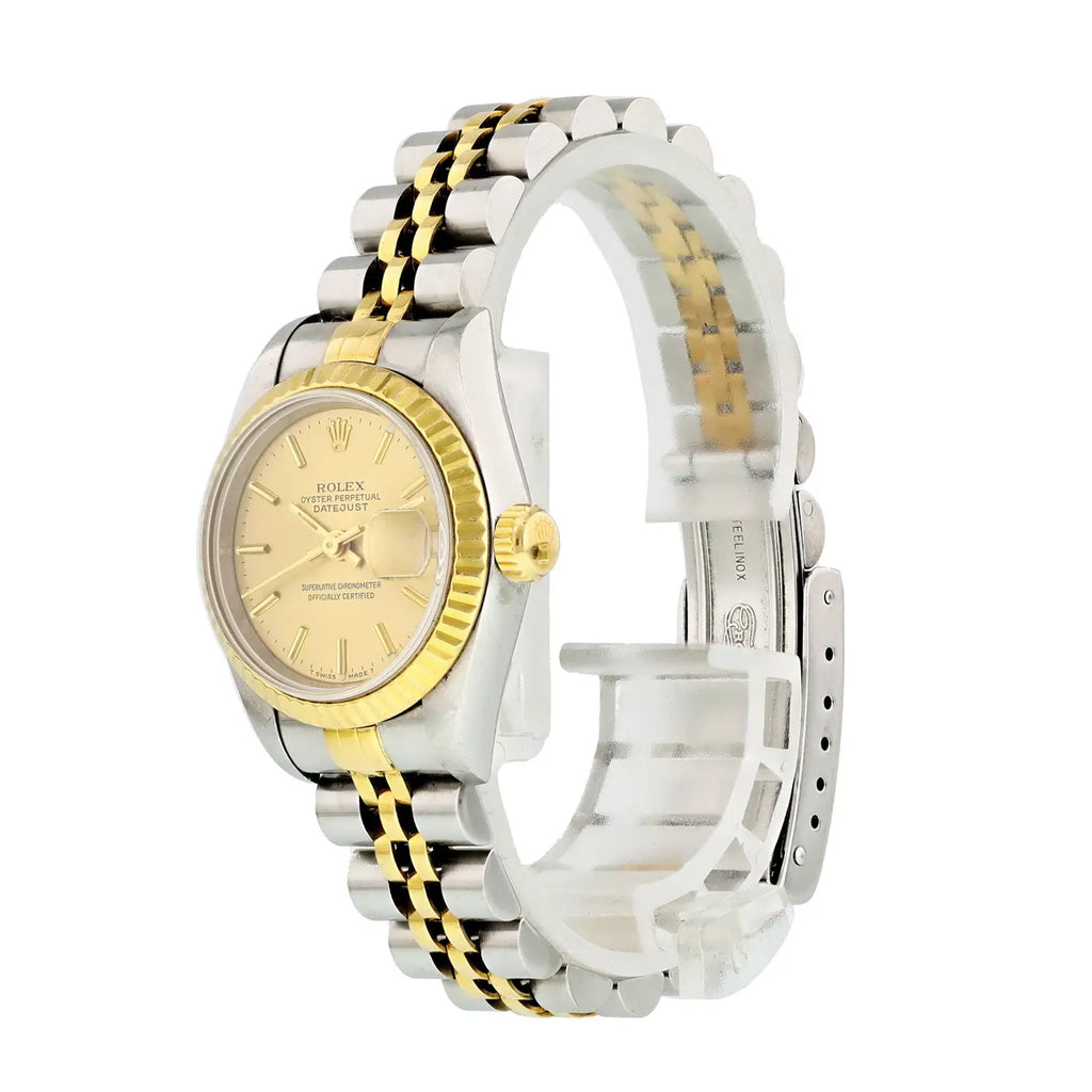 Rolex Two-Tone Gold Champagne datejust - Hình 3
