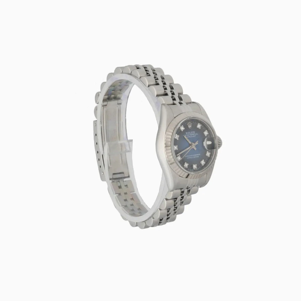 Rolex Blue Diamond Dial Ladies - Hình 3